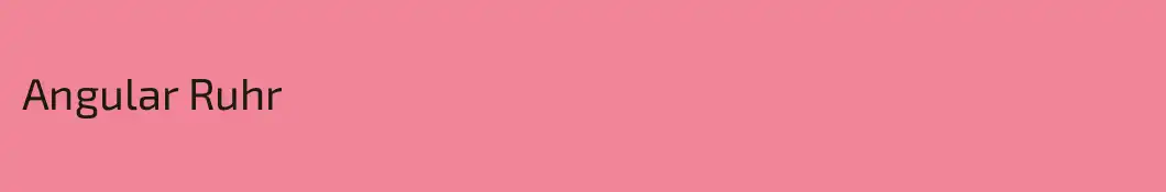Angular Ruhr